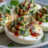 Avocado Deviled Eggs Sriracha