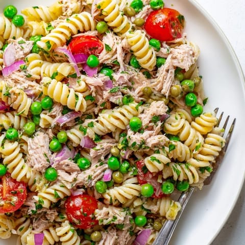 Lemony Tuna Pasta Salad