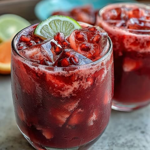 Vibrant pink dragon drink refresher with creamy coconut milk, fresh dragon fruit, and juicy strawberries, served over ice in a tall glass.