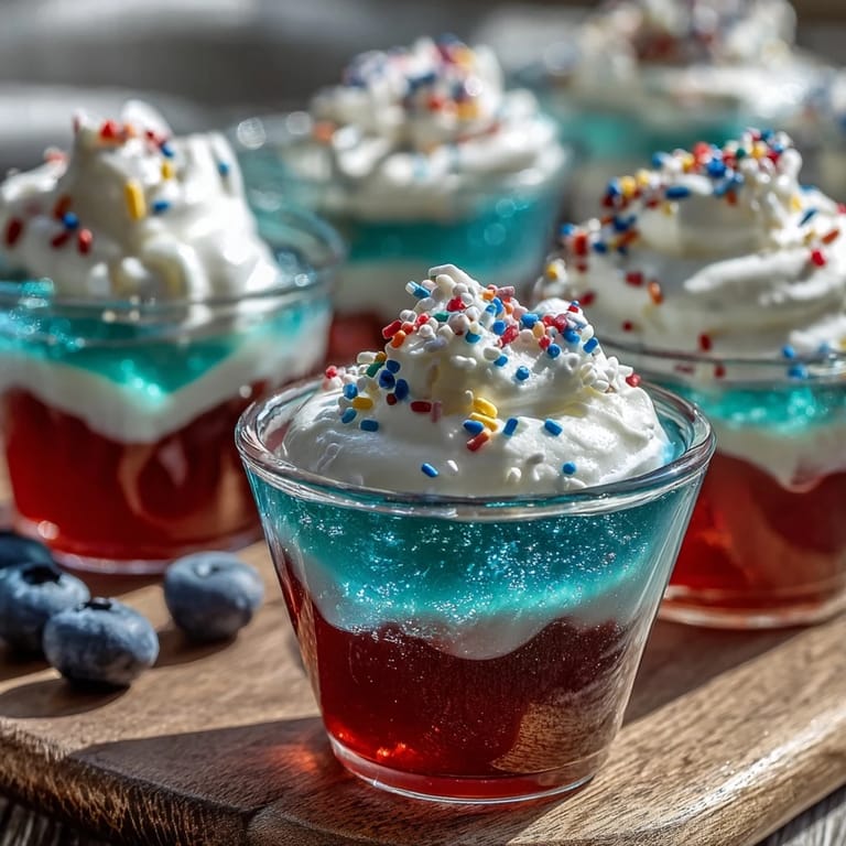 These alcohol-free 4th of July Firecracker Jello Shots burst with patriotic fruity flavor.