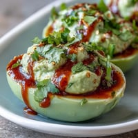 Avocado Deviled Eggs Sriracha