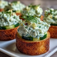 Derby Day Benedictine Cucumber Canapés: creamy, refreshing appetizer bites spread generously.