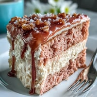 Blush pink Bridal Shower Rosé Velvet Cake with elegant gold drip.